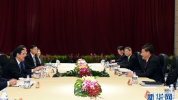 Xi Jinping, Chinese President and Ma Ying-jeou, Taiwan President, hold talk in Singapore on Saturday.