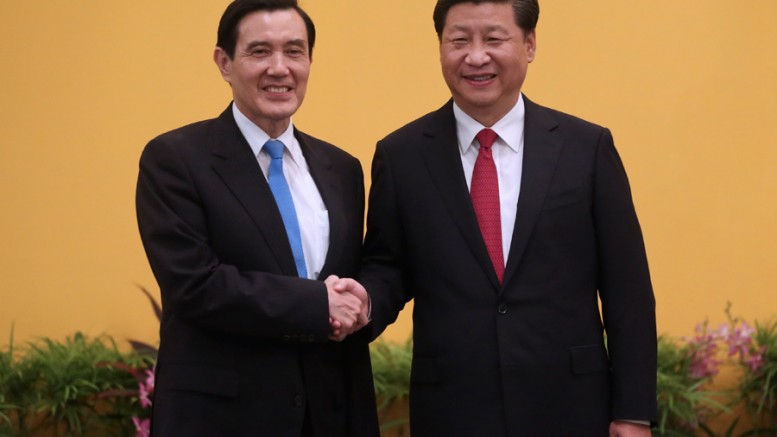 History in the making as Xi Jinping shakes hand with Ma Ying-jeou