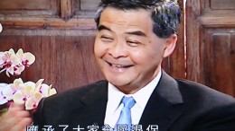 Chief Executive Leung Chun-ying tries to set the record of what he has said and has not said in the issue of retirement protection in a TVB interview.