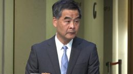 Chief Executive Leung Chun-ying is non-committal on re-election in his words, while taking steps forward for his bid for another term.
