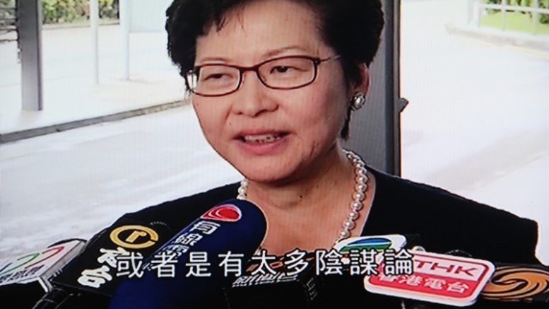 Chief Secretary Carrie Lam moves to clarify her remarks on Article 107 in the Basic Law, which requires SAR government to observe fiscal prudence. She said she has no disagreement with the provision and blamed critics for causing divisiveness at the top echelon of the Government.