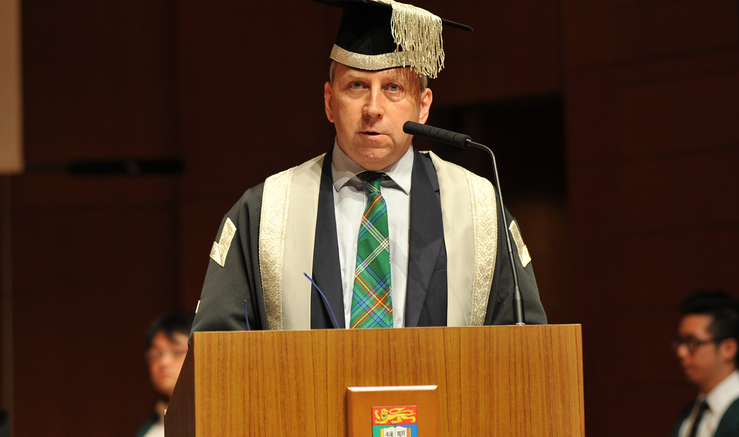 University of Hong Kong Vice-Chancellor Peter Mathieson says HKU students are not 'subversive trouble-makers.'