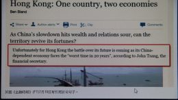 What the fuss about Financial Secretary John Tsang's alleged remarks saying the mainland economy faces 'the worst time in 20 years' is all about?