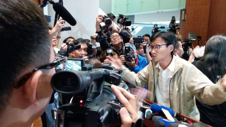Legislator Eddie Chu Hoi-dick, the 'king of votes' in last month's Legco election, vows to fight for 'democratic self-determination' of Hong Kong's future.