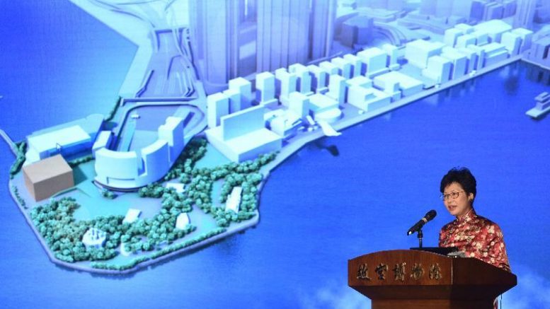 Chief Secretary Carrie Lam Cheng Yuet-ngor, tipped as a chief executive contender, seals a deal to loan exhibits at Beijing's Palace Museum at the West Kowloon Cultural District, a centerpiece of the 20th anniversary of the 1997 handover.
