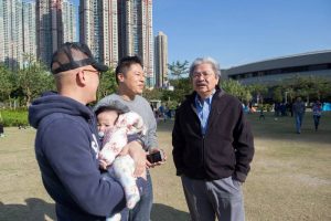 Former financial chief John Tsang Chun-wah mounts a charm offensive to mingle with the ordinary people.