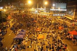 Protesters stage a 79-day sit-in in Admiralty.
